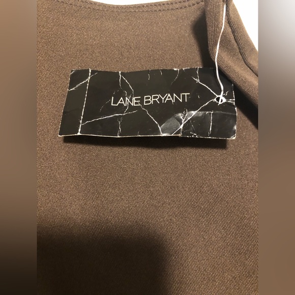 Lane Bryant, NWT, brown polyester tank, 26/28 - Picture 4 of 12